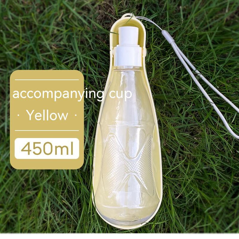 Outdoor Portable Folding Dog Water Bottle - 550ml Large Capacity for Medium to Large Dogs