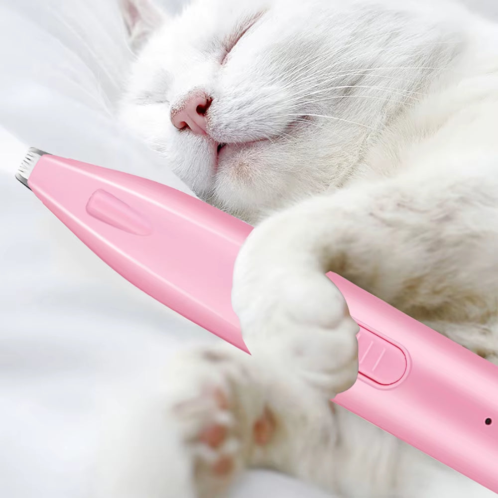 Professional Electric Dog Hair Trimmer and Grooming Scissors for Pets - Ideal for Foot, Ear, and Butt Hair Care