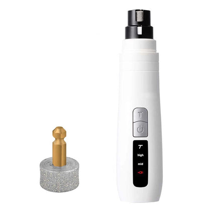 Electric Pet Nail Grinder for Dogs and Cats - Turbo USB Rechargeable Claw File N9