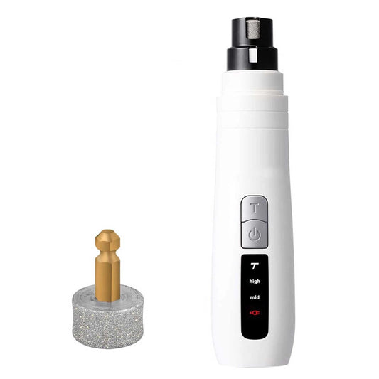 Electric Pet Nail Grinder for Dogs and Cats - Turbo USB Rechargeable Claw File N9