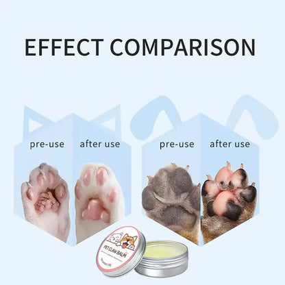 Paw Balm for Cats and Dogs - 50g Protective Cream for Pet Paws and Noses, Moisturizer and Repair for Cracked Feet