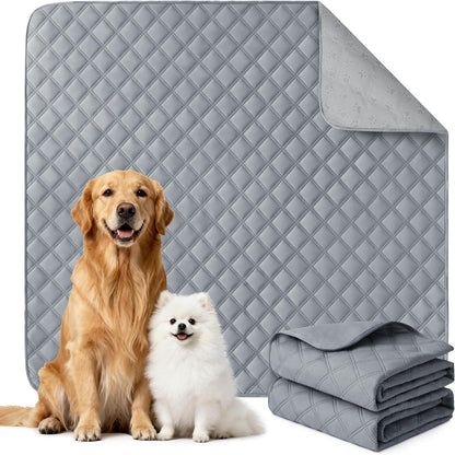 Large/Extra Large Reusable Washable Dog Pee Pads - 36'' x 41'' - 2 Pack, Absorbent Non-Slip Waterproof Potty Training Pads, Leak-Proof Whelping Solutions