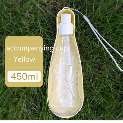 Outdoor Portable Folding Dog Water Bottle - 550ml Large Capacity for Medium to Large Dogs