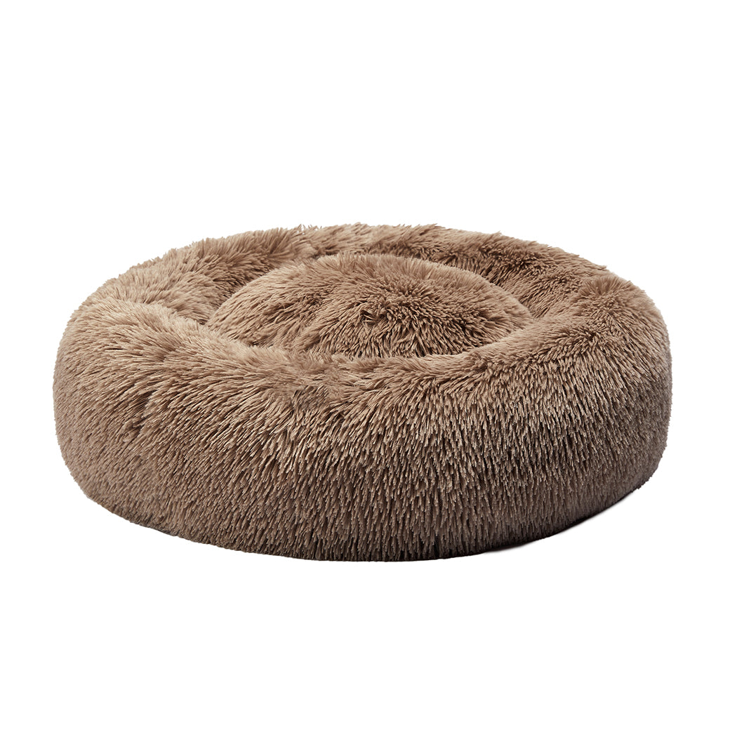 Pawz Plush Dog Calming Bed - Thick, Soft, Round, and Washable for Large Breeds