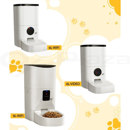 I.Pet Smart Automatic Pet Feeder with Camera and WiFi Connectivity for Dogs and Cats