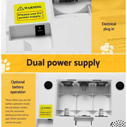 I.Pet Smart Automatic Pet Feeder with Camera and WiFi Connectivity for Dogs and Cats