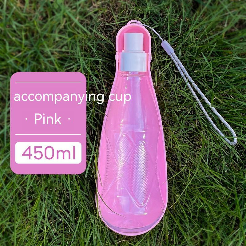 Outdoor Portable Folding Dog Water Bottle - 550ml Large Capacity for Medium to Large Dogs