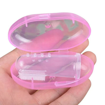 Premium Soft Silicone Pet Finger Toothbrush for Dogs and Cats - Effective Dental Care Tool for Bad Breath and Tartar Removal