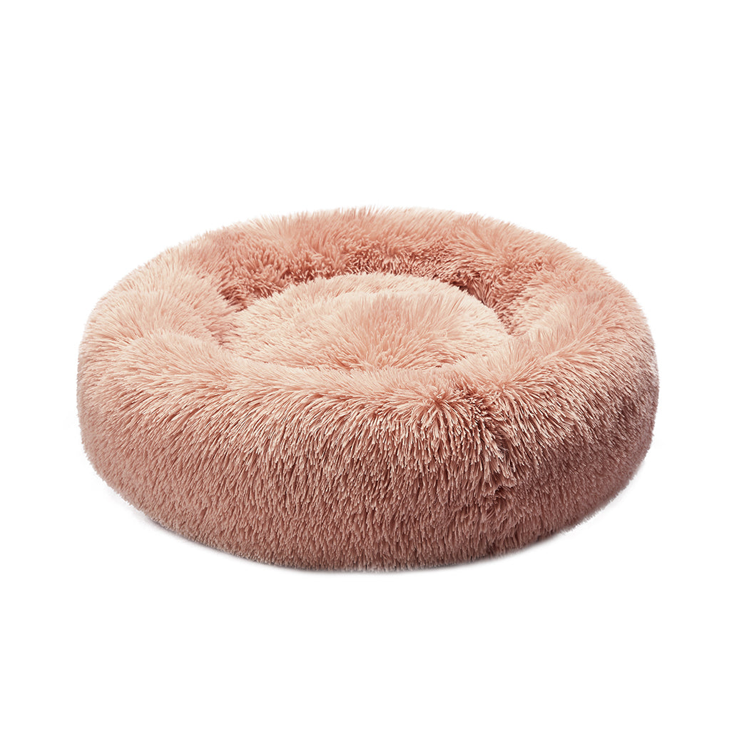 Pawz Plush Dog Calming Bed - Thick, Soft, Round, and Washable for Large Breeds
