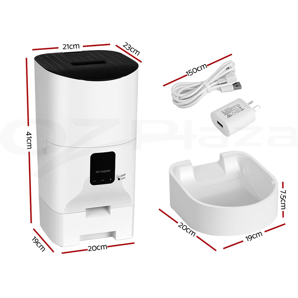 I.Pet Smart Automatic Pet Feeder with Camera and WiFi Connectivity for Dogs and Cats
