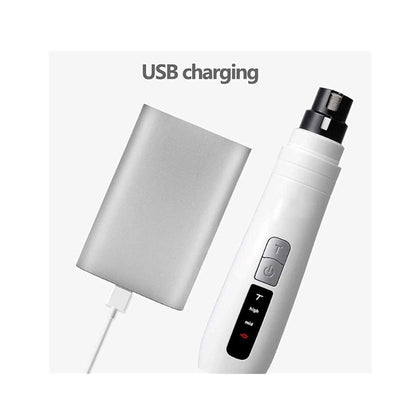 Electric Pet Nail Grinder for Dogs and Cats - Turbo USB Rechargeable Claw File N9