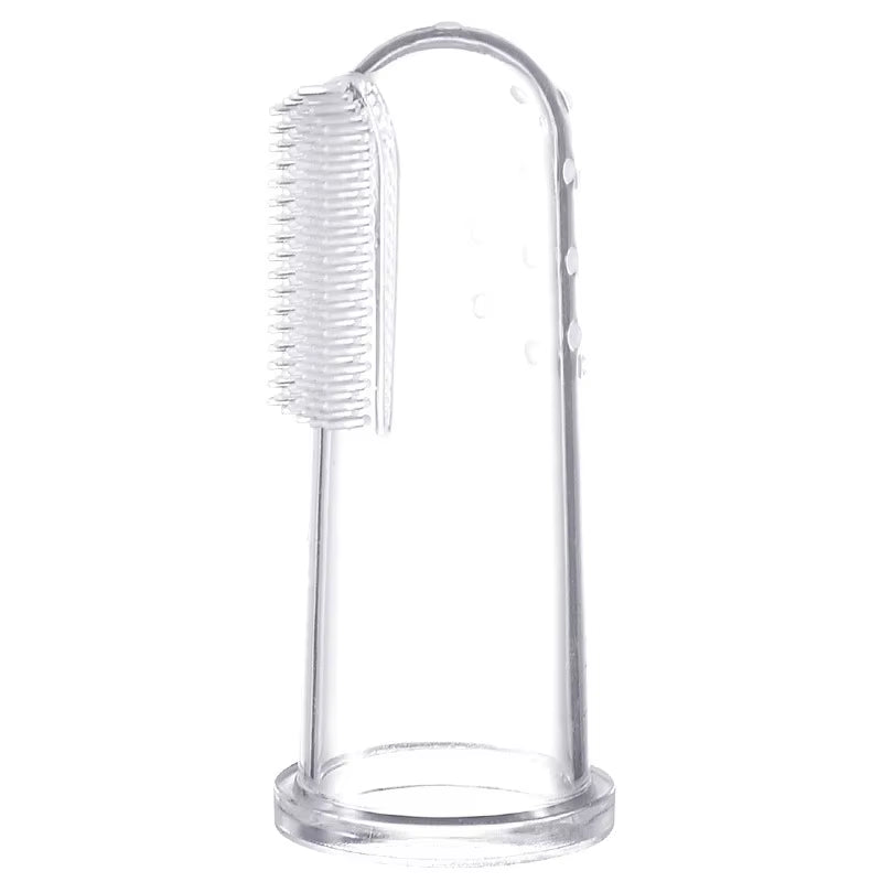 Premium Soft Silicone Pet Finger Toothbrush for Dogs and Cats - Effective Dental Care Tool for Bad Breath and Tartar Removal