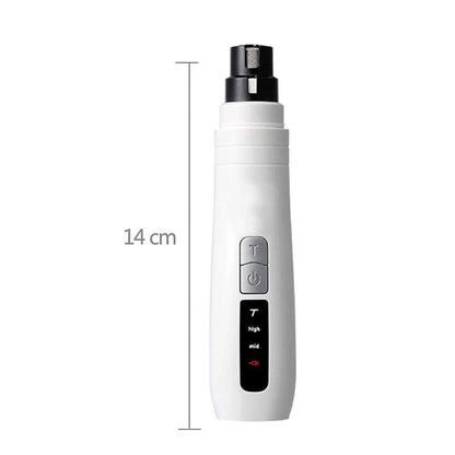 Electric Pet Nail Grinder for Dogs and Cats - Turbo USB Rechargeable Claw File N9