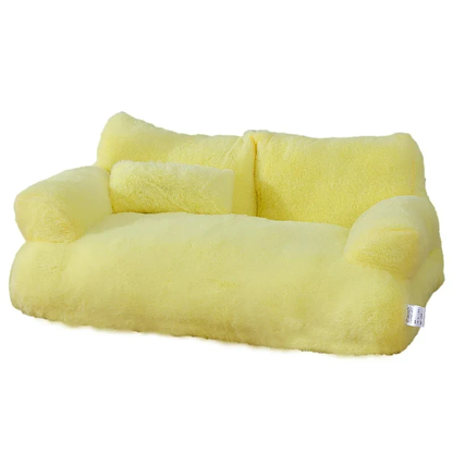 Luxury Plush Cat Sofa Bed - Cozy Winter Nest for Small to Medium Dogs and Cats