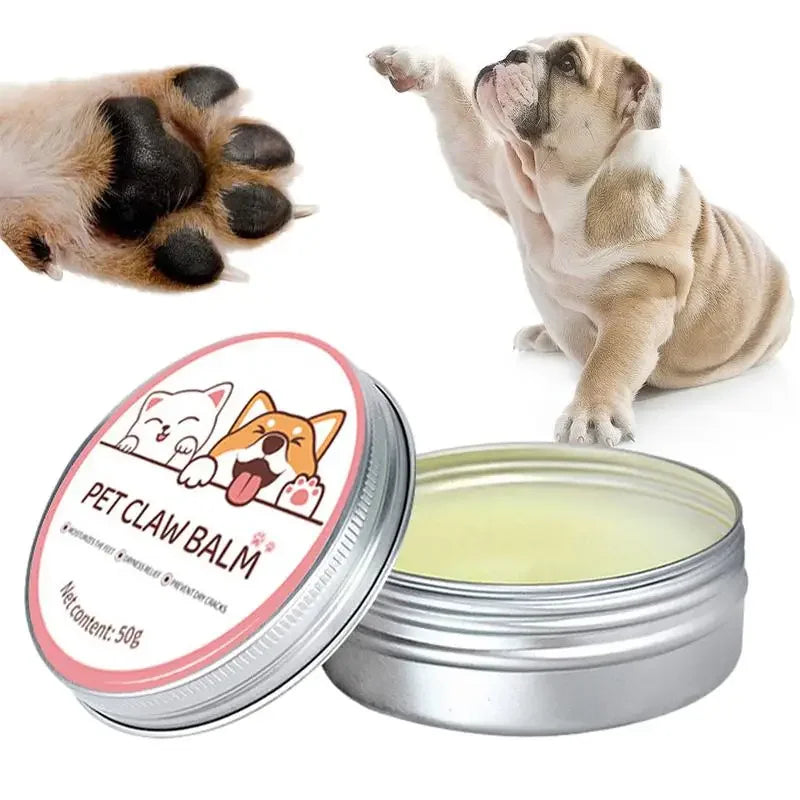 Paw Balm for Cats and Dogs - 50g Protective Cream for Pet Paws and Noses, Moisturizer and Repair for Cracked Feet