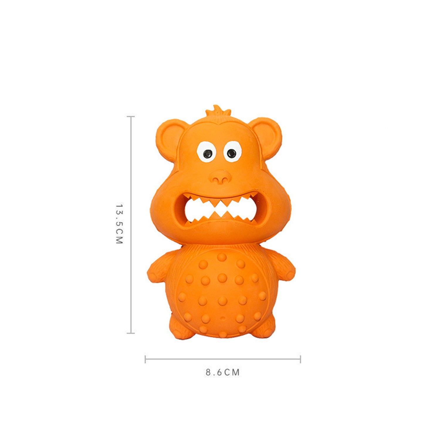 Durable Natural Rubber Dog Toys for Aggressive Chewers - Indestructible Squeaky Chew Toys for Interactive Play