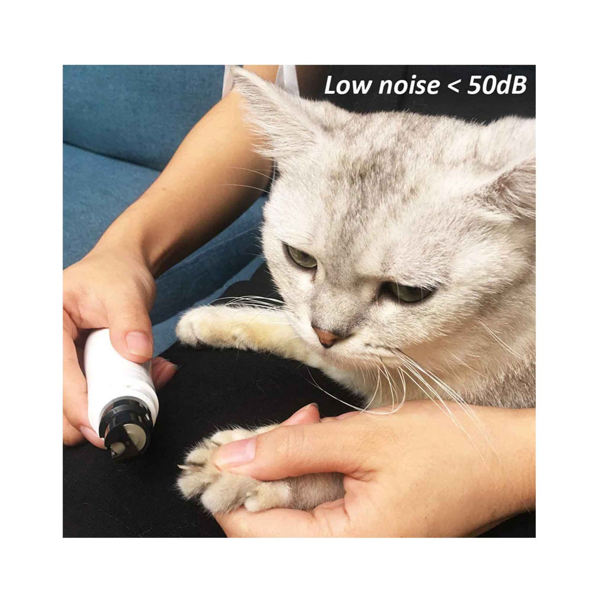 Electric Pet Nail Grinder for Dogs and Cats - Turbo USB Rechargeable Claw File N9