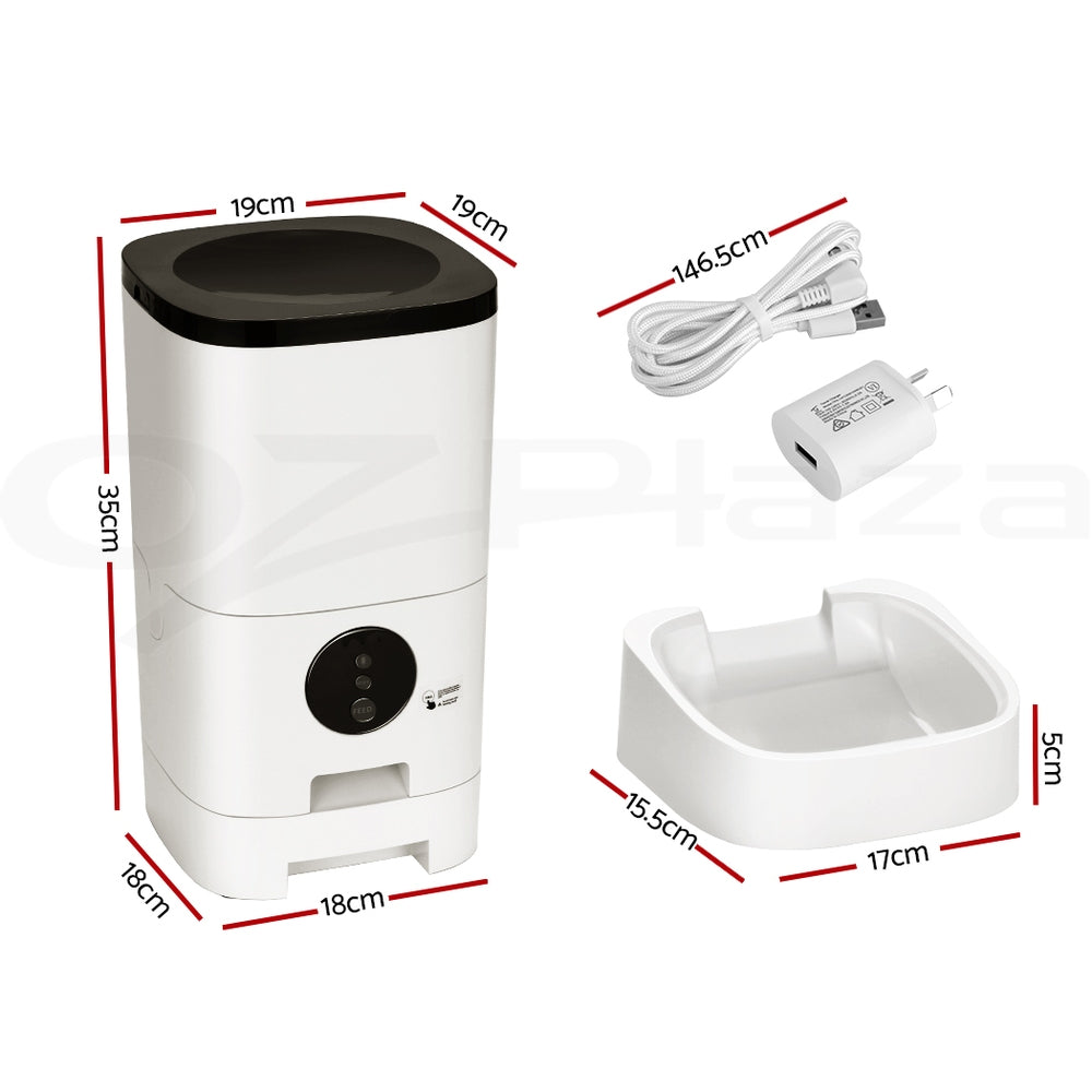 I.Pet Smart Automatic Pet Feeder with Camera and WiFi Connectivity for Dogs and Cats