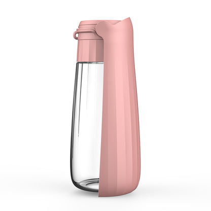 Outdoor Portable Folding Dog Water Bottle - 550ml Large Capacity for Medium to Large Dogs