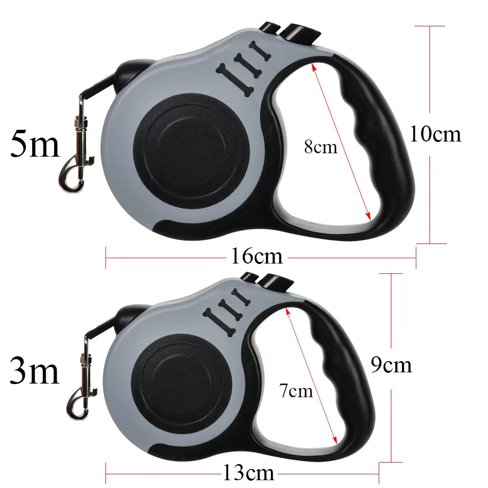3M 5M Dog Leash Strong Nylon Puppy Lead for Small Medium Large Dogs Cats Automatic Retractable Durable Yorkshire Pet Supplies