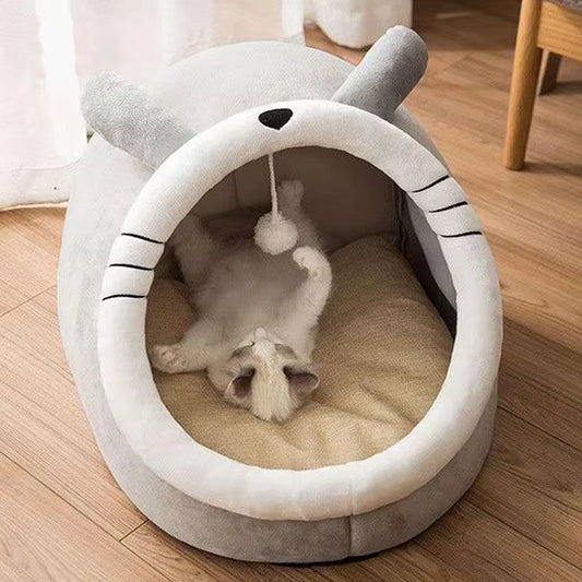 Self-Warming Pet Tent Bed for Cats and Small Dogs - Comfortable, Foldable, and Washable Cat Hut