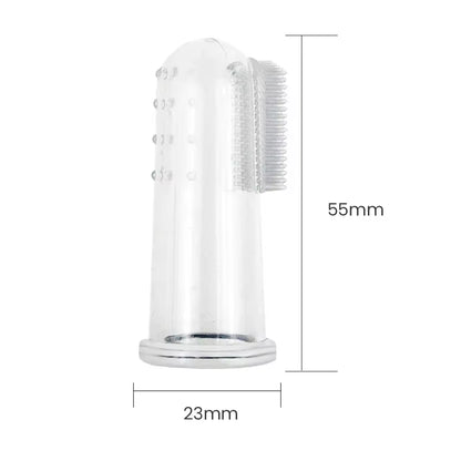 Premium Soft Silicone Pet Finger Toothbrush for Dogs and Cats - Effective Dental Care Tool for Bad Breath and Tartar Removal