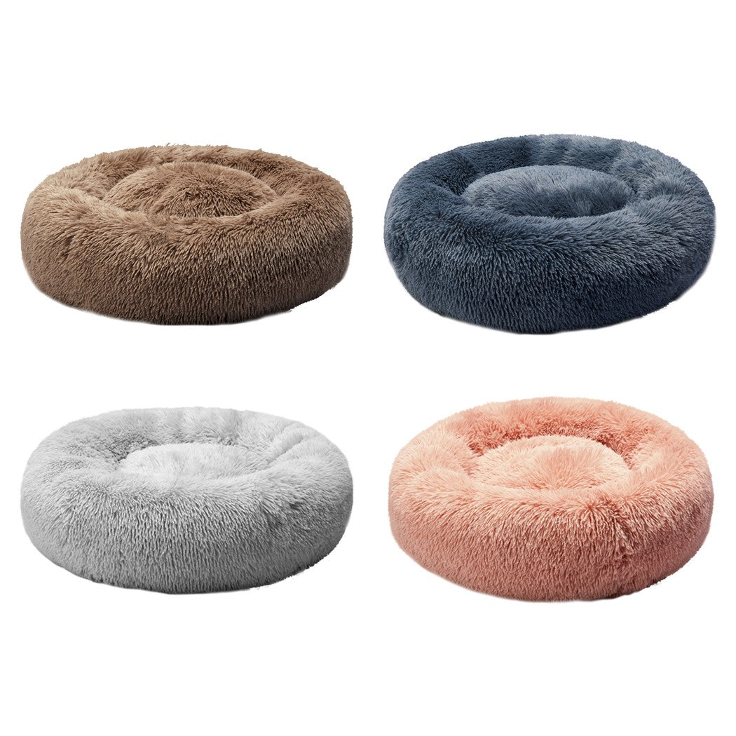 Pawz Plush Dog Calming Bed - Thick, Soft, Round, and Washable for Large Breeds