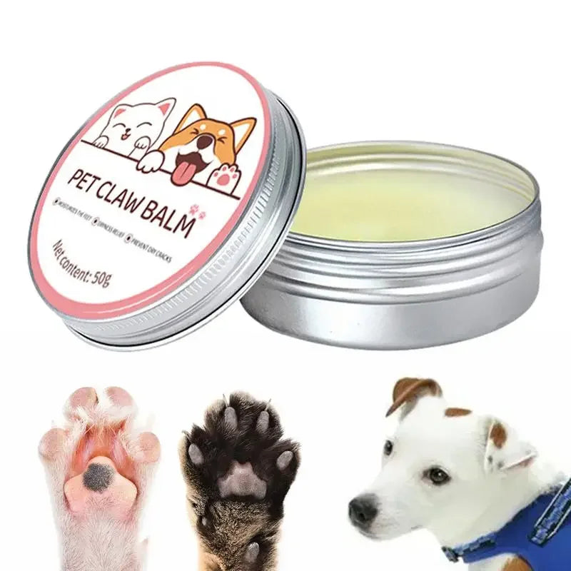Paw Balm for Cats and Dogs - 50g Protective Cream for Pet Paws and Noses, Moisturizer and Repair for Cracked Feet
